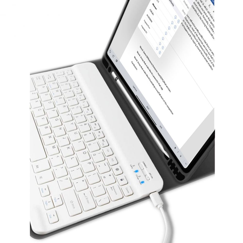  S TIPKOVNICOM ZA IPAD 10.2 7 / 8 / 9 / 2019-2021 TECH-PROTECT SC PEN CRNA