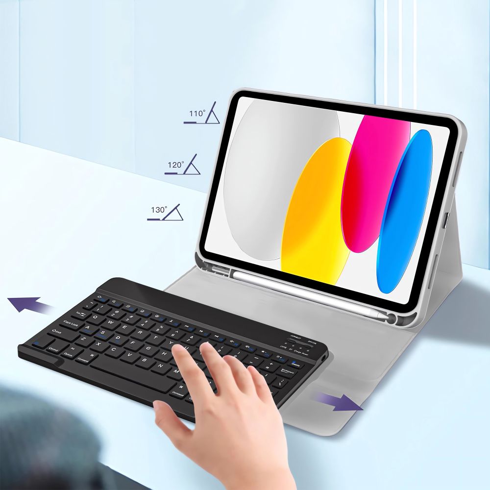 TECH-PROTECT SC  + TIPKOVNICA IPAD 10.9” 10 / 2022 / 11” 11 / 2025 SIVA