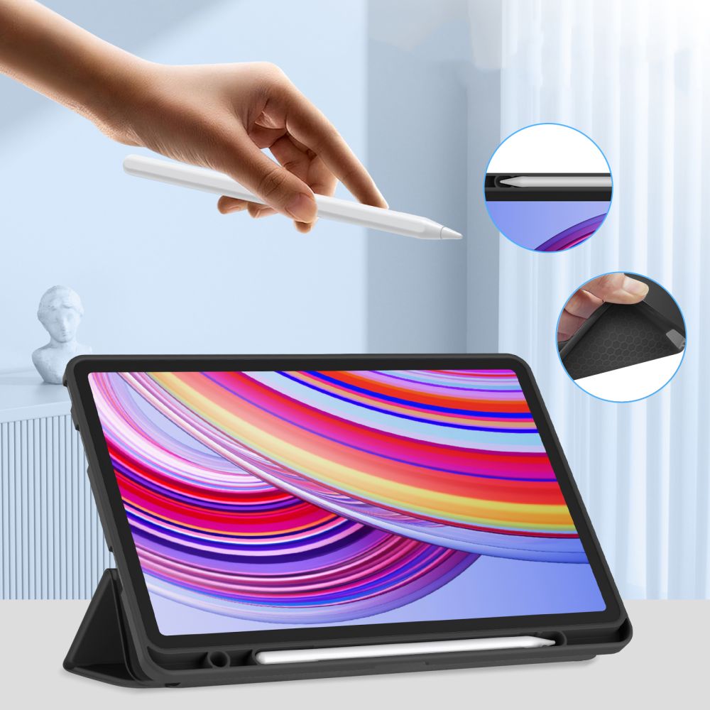 KRYT / OBAL NA XIAOMI REDMI PAD PRO 12.1 TECH-PROTECT SC PEN BLACK