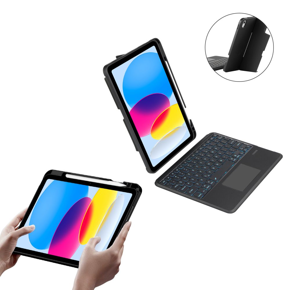  S TIPKOVNICOM ZA IPAD 10.9” 10 / 2022 / 11” 11 / 2025 TECH-PROTECT SCMAG PEN CRNA