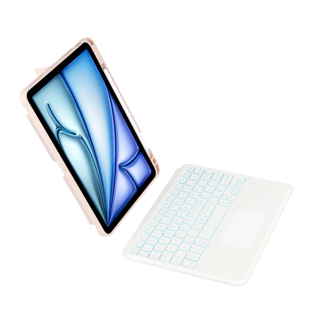OBAL S KLÁVESNICOU PRE IPAD AIR 10.9 4 / 5 / 2020-2022 / 11 6 / 2024 TECH-PROTECT SCMAG PEN PINK