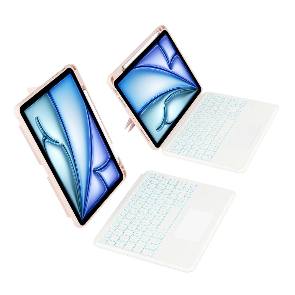 OBAL S KLÁVESNICOU PRE IPAD AIR 10.9 4 / 5 / 2020-2022 / 11 6 / 2024 TECH-PROTECT SCMAG PEN PINK