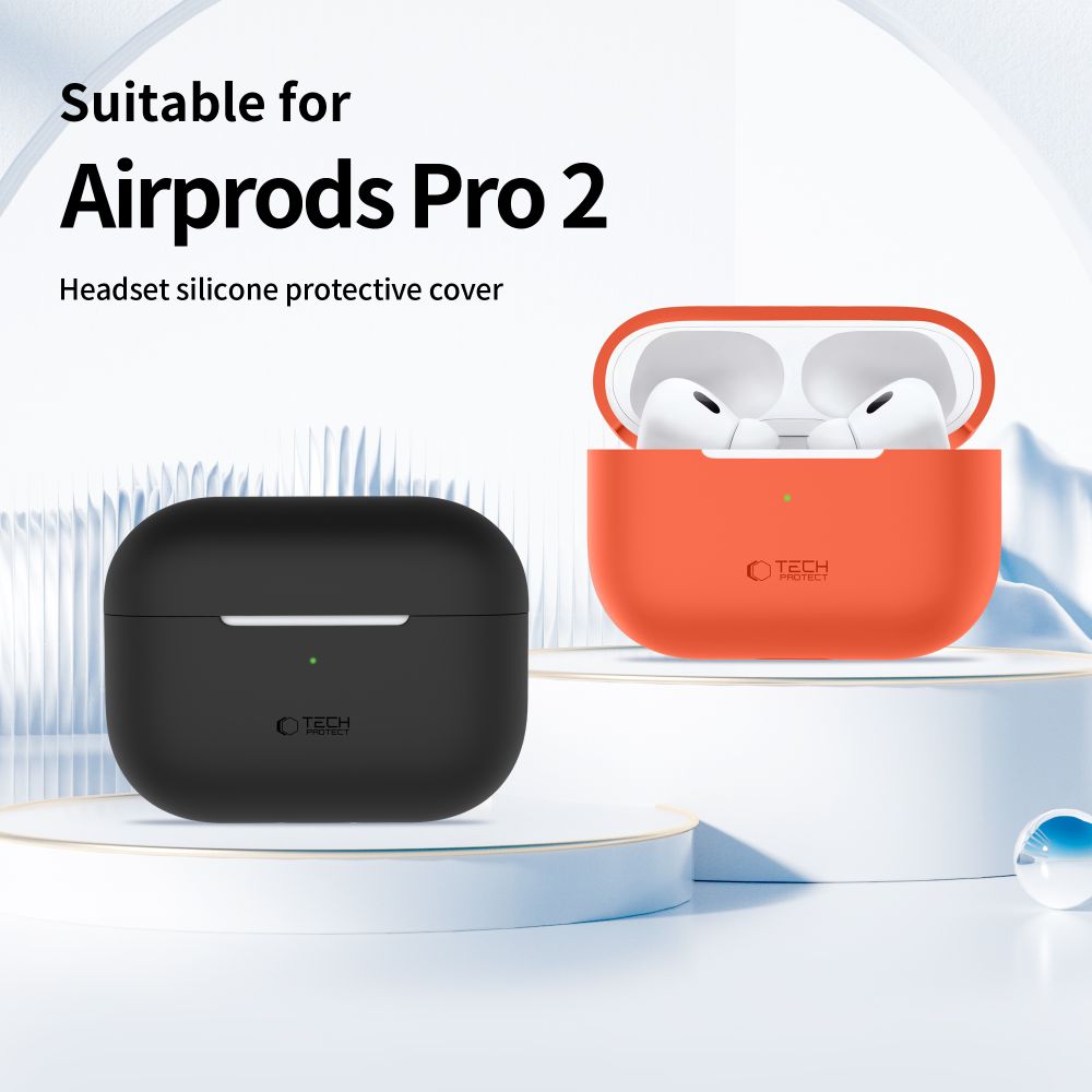 PUZDRO TECH-PROTECT SILICONE APPLE AIRPODS PRO 1 / 2 DUSTY PINK