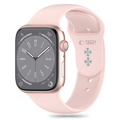 REMIENOK TECH-PROTECT SILICONE APPLE WATCH 6 / 7 / 8 / 9 / 10 / SE (40 / 41 / 42 MM) LIGHT PINK