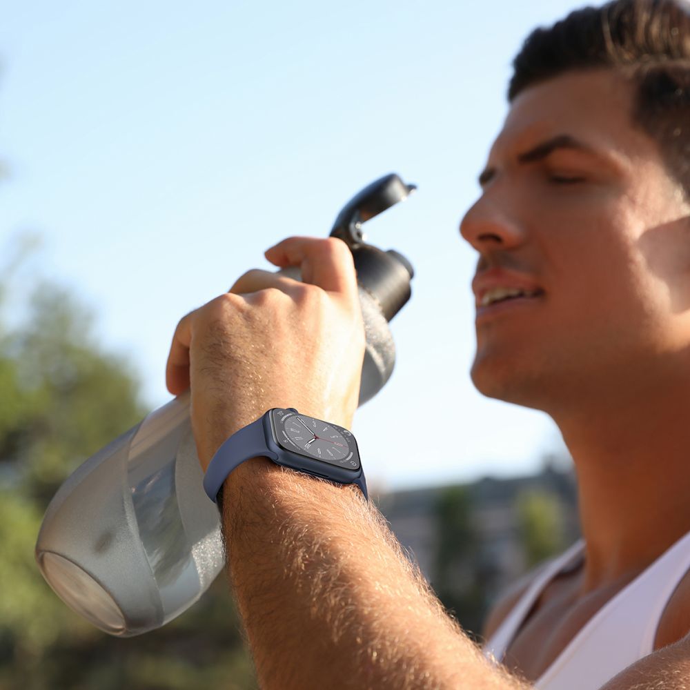 REMIENOK TECH-PROTECT SILICONE APPLE WATCH 6 / 7 / 8 / 9 / 10 / SE (40 / 41 / 42 MM) STARLIGHT