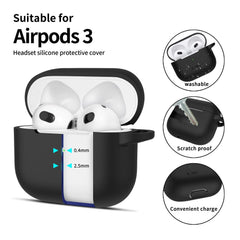 KRYT TECH-PROTECT SILICONE HOOK APPLE AIRPODS 3 BLACK
