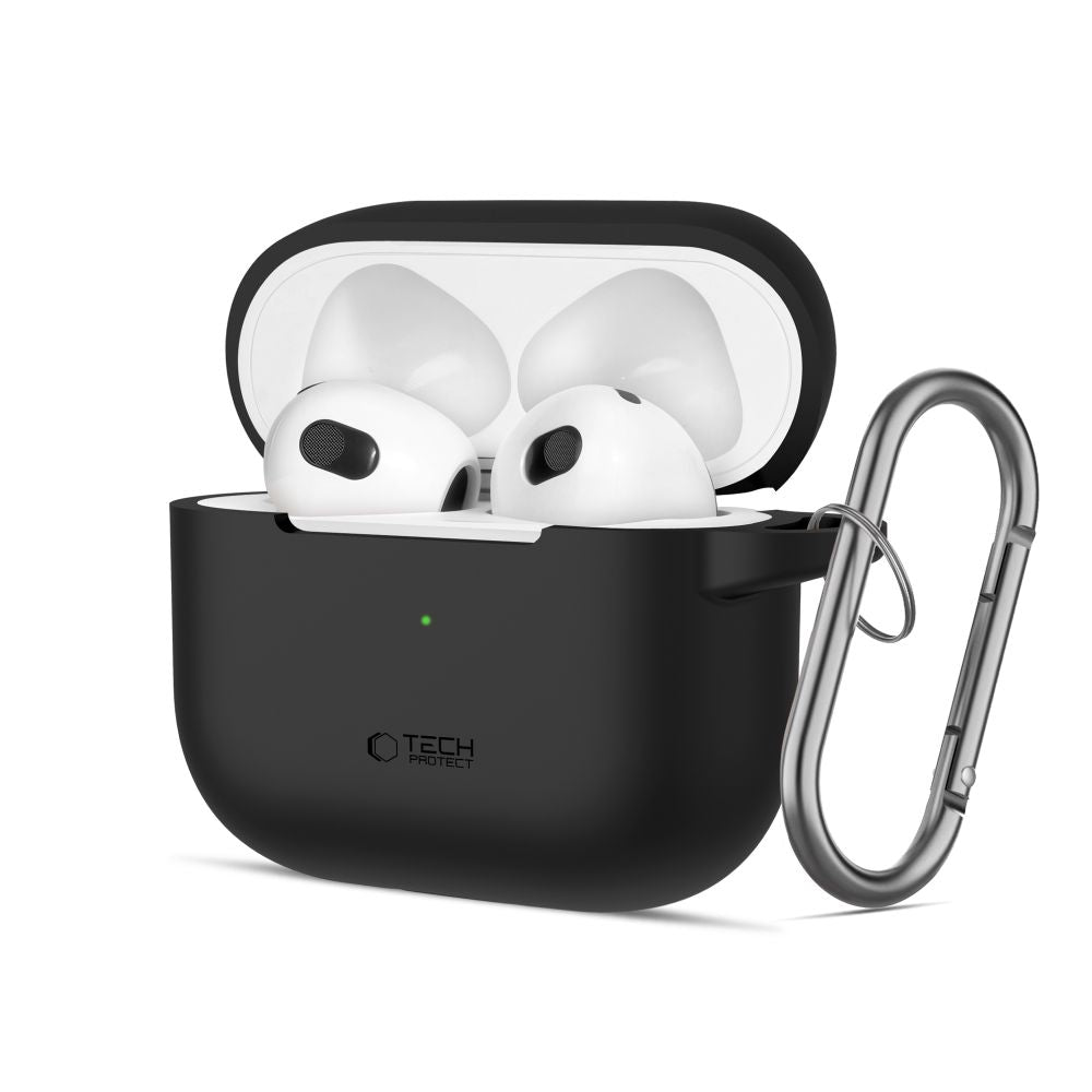 KRYT TECH-PROTECT SILICONE HOOK APPLE AIRPODS 3 BLACK