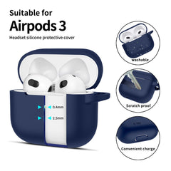 KRYT TECH-PROTECT SILICONE HOOK APPLE AIRPODS 3 NAVY BLUE