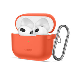 KRYT TECH-PROTECT SILICONE HOOK APPLE AIRPODS 3 NEON ORANGE