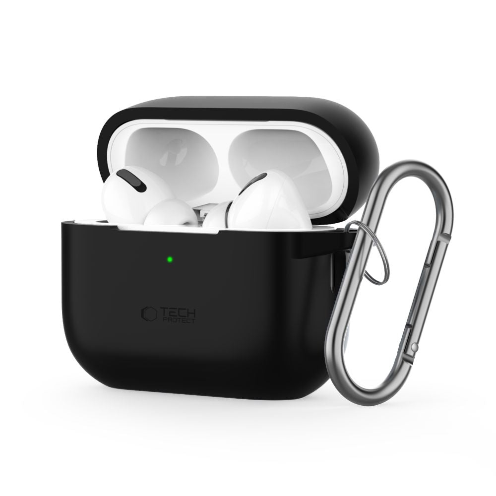 PUZDRO TECH-PROTECT SILICONE HOOK APPLE AIRPODS PRO 1 / 2 BLACK
