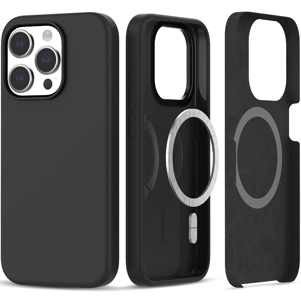 KRYT NA IPHONE 15 PRO MAGSAFE HEYCASE SILICONE MATTE BLACK