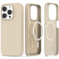 KRYT NA IPHONE 15 PRO MAGSAFE HEYCASE SILICONE SAND BEIGE