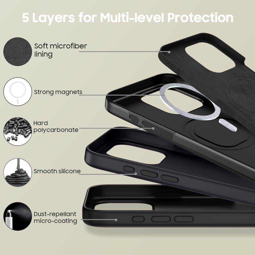  TECH-PROTECT SILIKON MAGSAFE IPHONE 16 PRO MAX MAT MAT BLACK