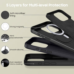  TECH-PROTECT SILIKON MAGSAFE IPHONE 16 PRO MAX MAT MAT BLACK