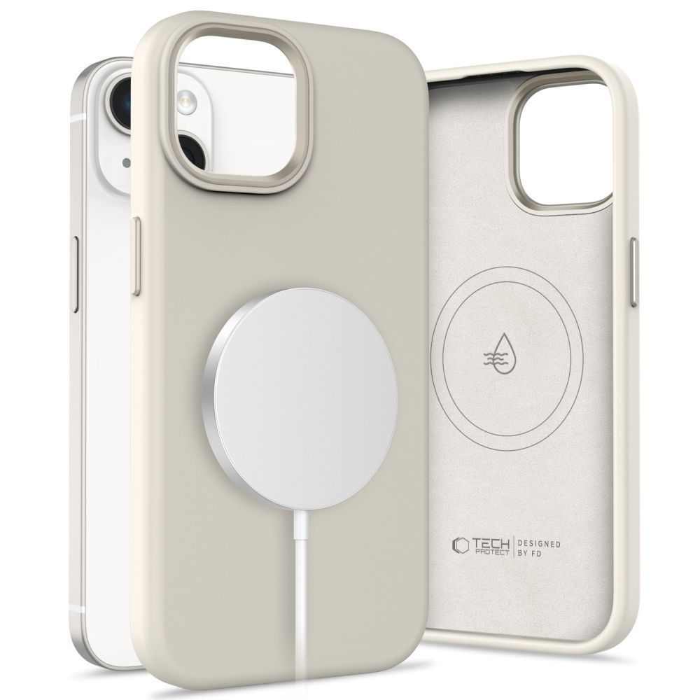  TECH-PROTECT SILICONE PURE MAGSAFE IPHONE 14 COSMIC LATTE