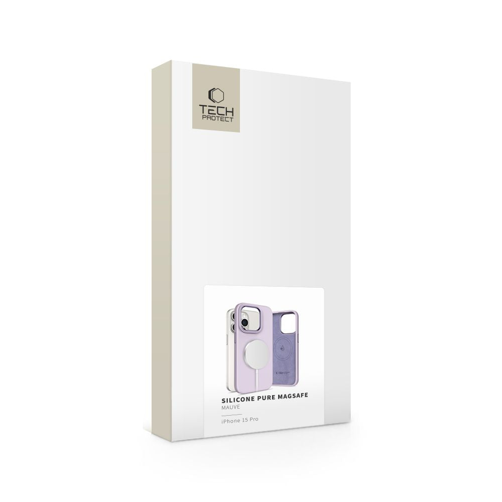 KRYT TECH-PROTECT SILICONE PURE MAGSAFE IPHONE 15 PRO MAUVE