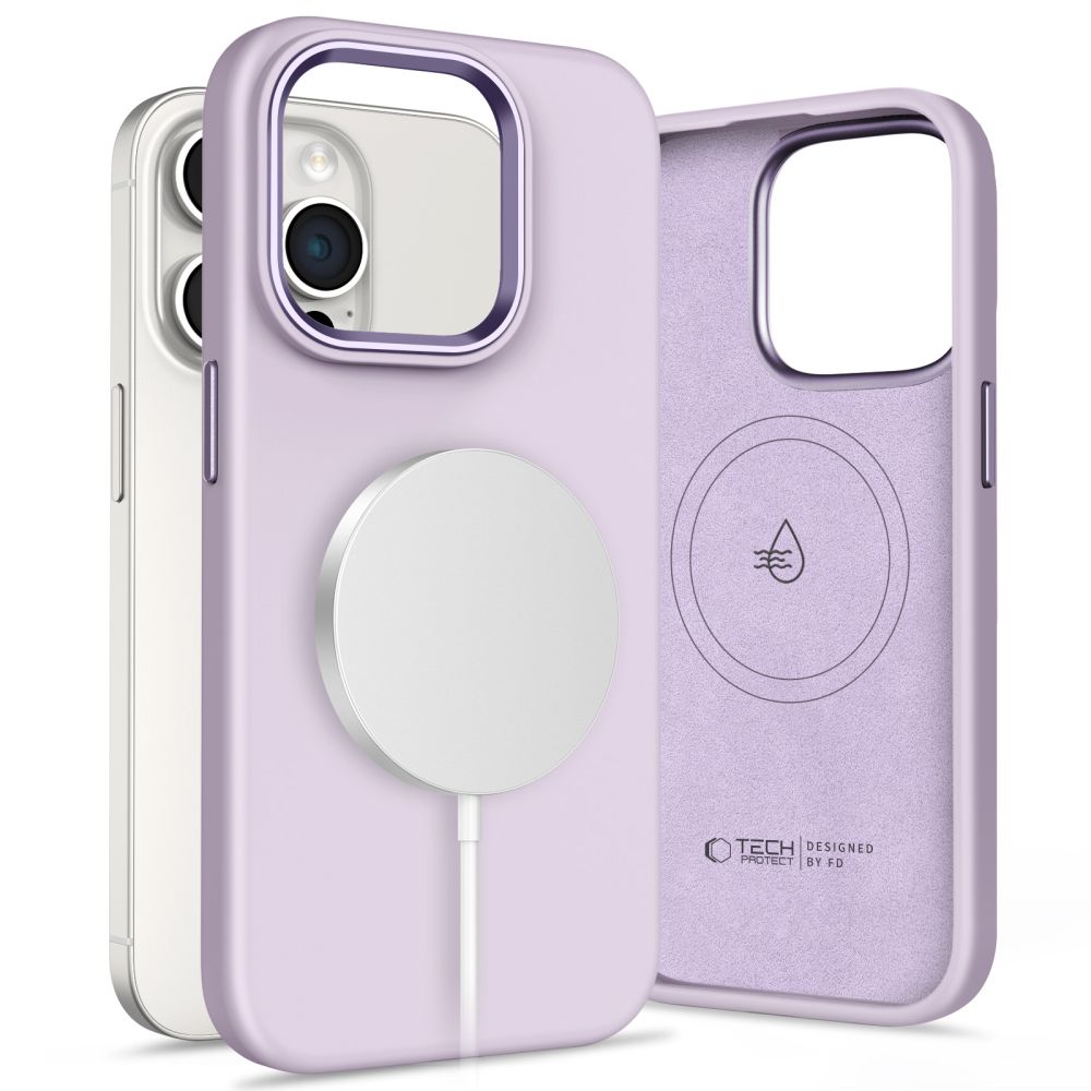 KRYT TECH-PROTECT SILICONE PURE MAGSAFE IPHONE 15 PRO MAUVE