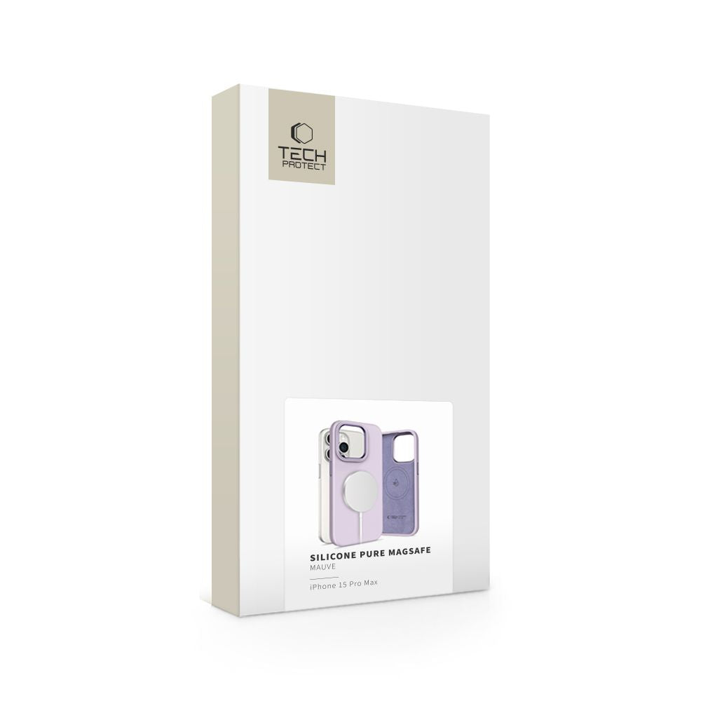 KRYT TECH-PROTECT SILICONE PURE MAGSAFE IPHONE 15 PRO MAX MAUVE