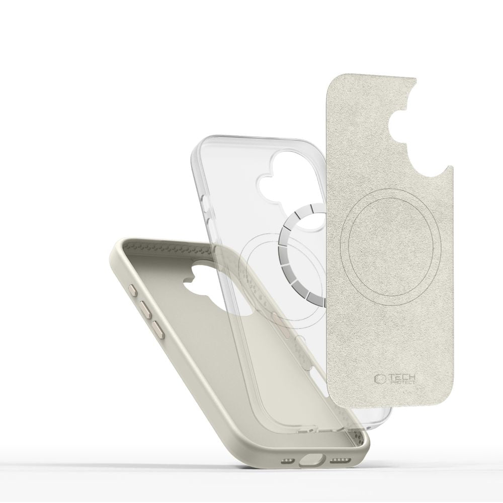  TECH-PROTECT SILICONE PURE MAGSAFE IPHONE 16 COSMIC LATTE