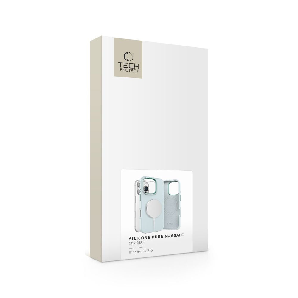 KRYT TECH-PROTECT SILICONE PURE MAGSAFE IPHONE 16 PRO SKY BLUE