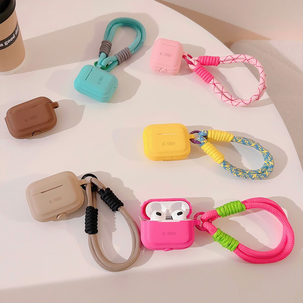  TECH-PROTECT SILIKONSKA TRAKA APPLE AIRPODS PRO 1 / 2 ČOKOLADNA SMEĐA
