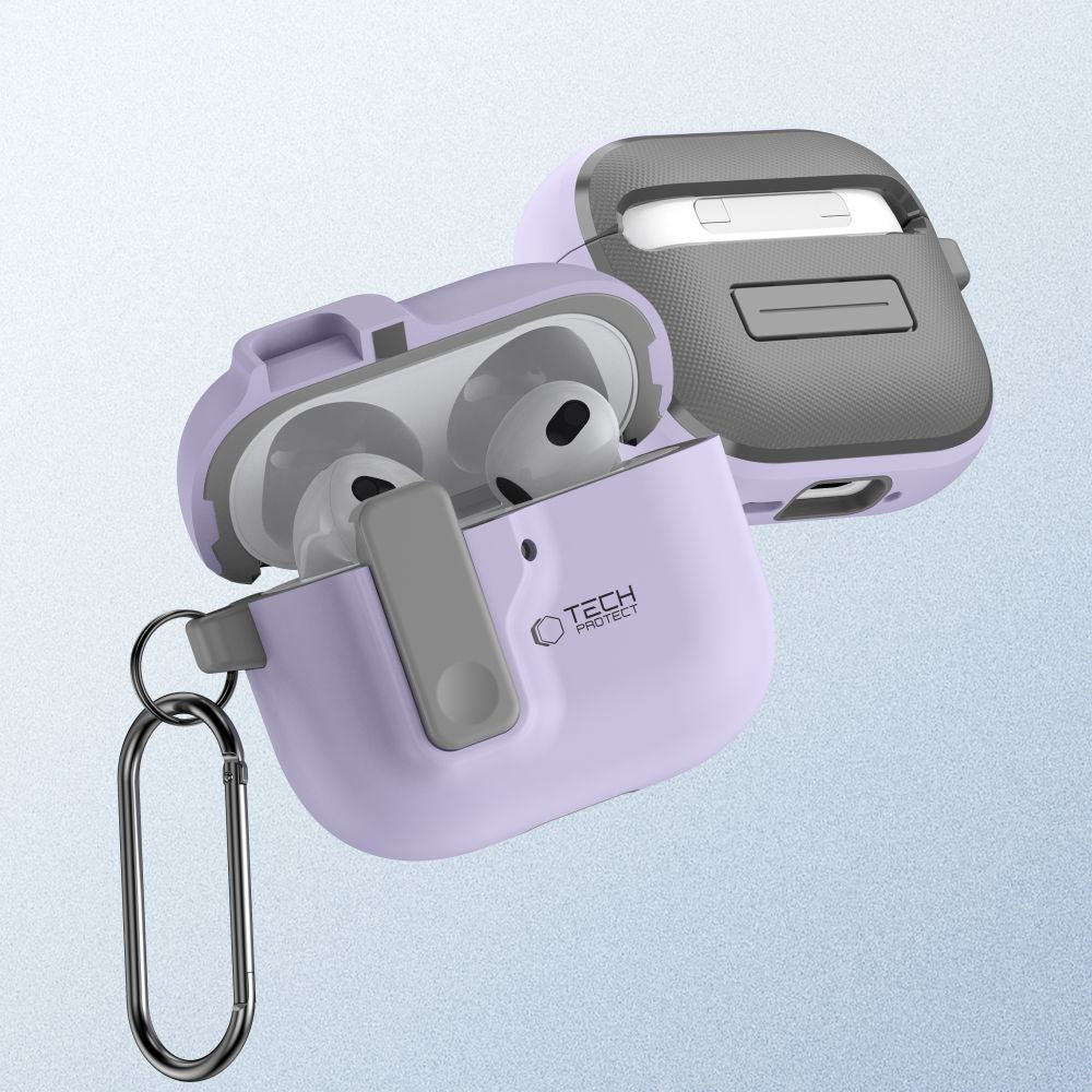 PUZDRO TECH-PROTECT SLIM HOOK APPLE AIRPODS 4 LAVENDER