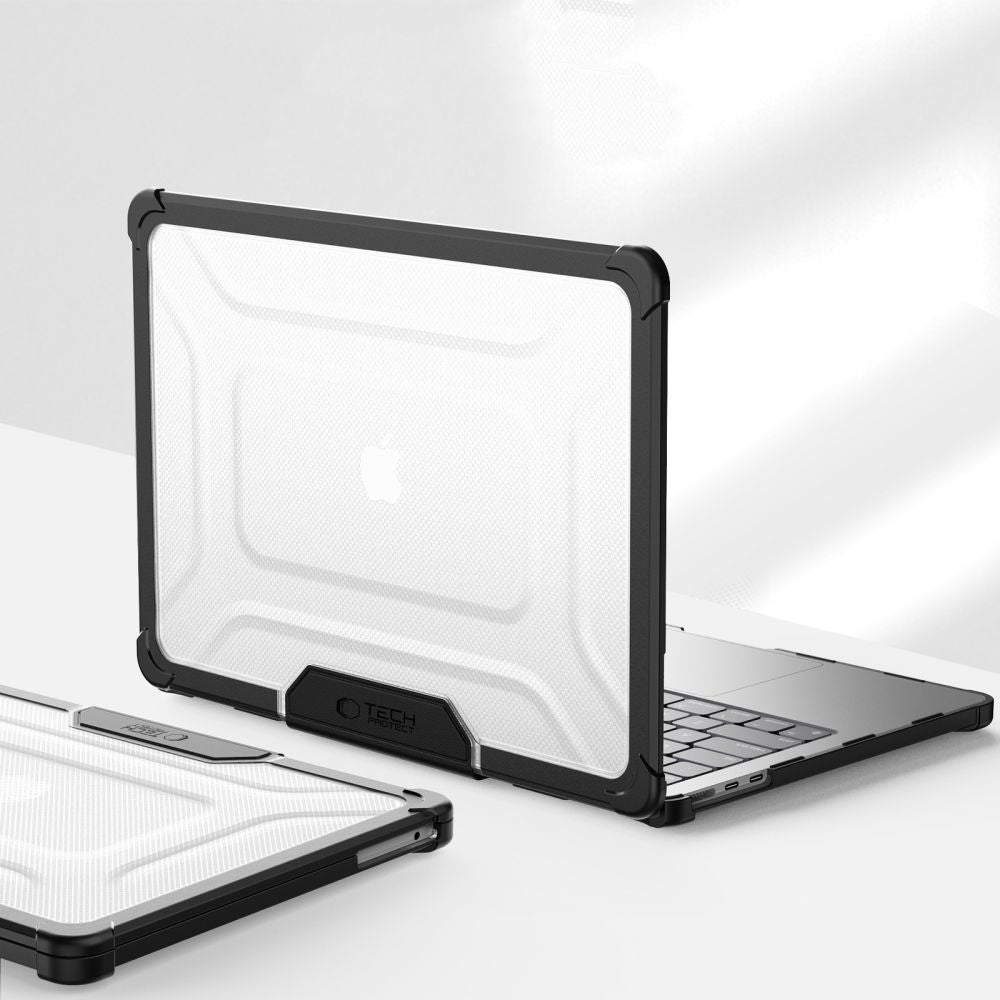 TECH-PROTECT  PRO MACBOOK AIR 13 M2 / M3 / M4 / 2023-2025 CRNA/PROZIRNA