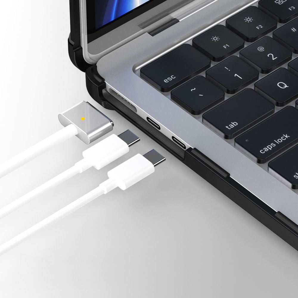 TECH-PROTECT  PRO MACBOOK AIR 13 M2 / M3 / M4 / 2023-2025 CRNA/PROZIRNA