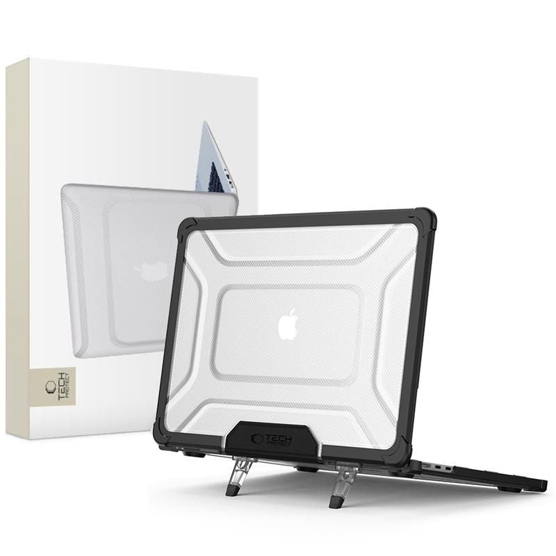 TECH-PROTECT  PRO MACBOOK AIR 13 M2 / M3 / M4 / 2023-2025 CRNA/PROZIRNA