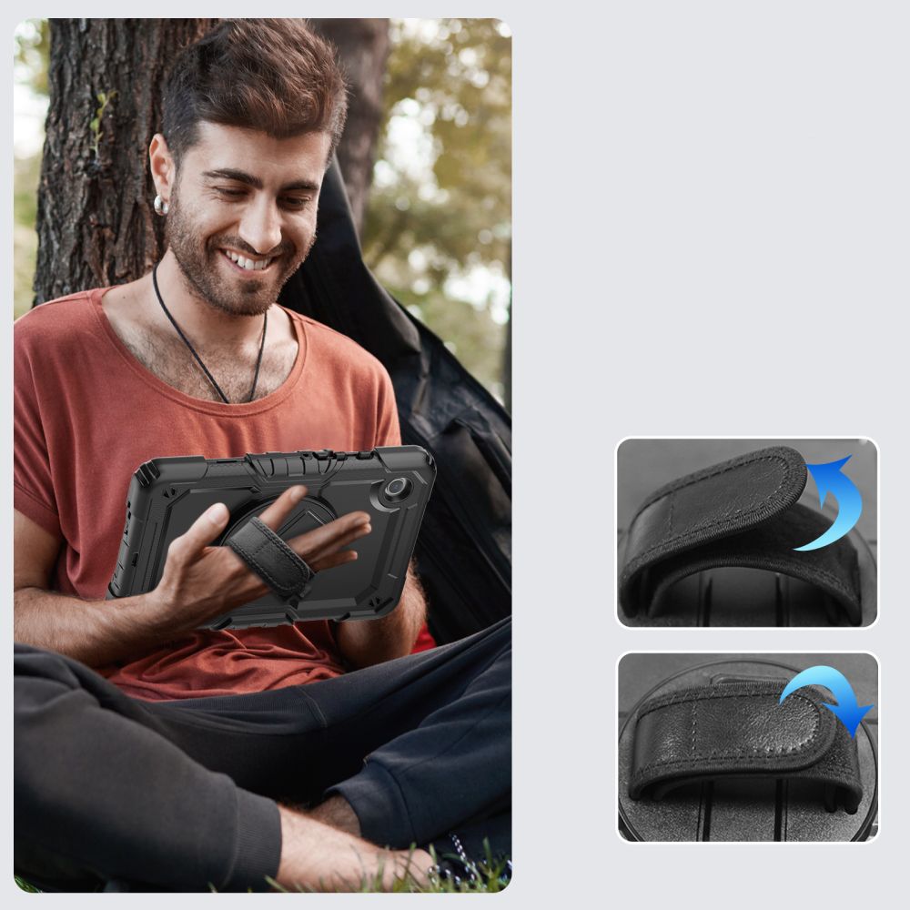  /  ZA SAMSUNG GALAXY TAB A9+ PLUS 11.0 X210 / X215 / X216 TECH-PROTECT SOLID360 CRNA