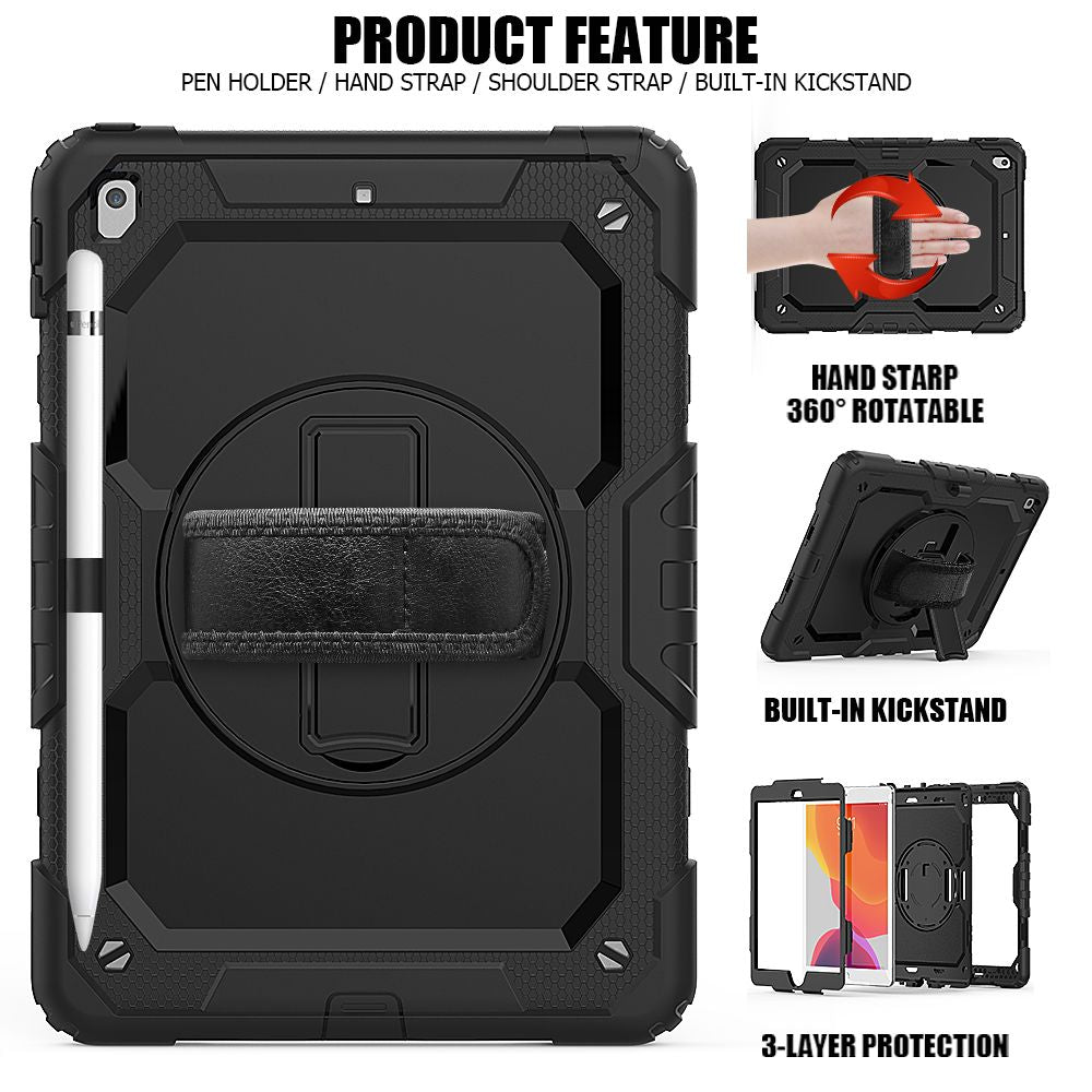 / OMOT ZA IPAD 10.2 7 / 8 / 9 / 2019-2021 TECH-PROTECT SOLID360 CRNA
