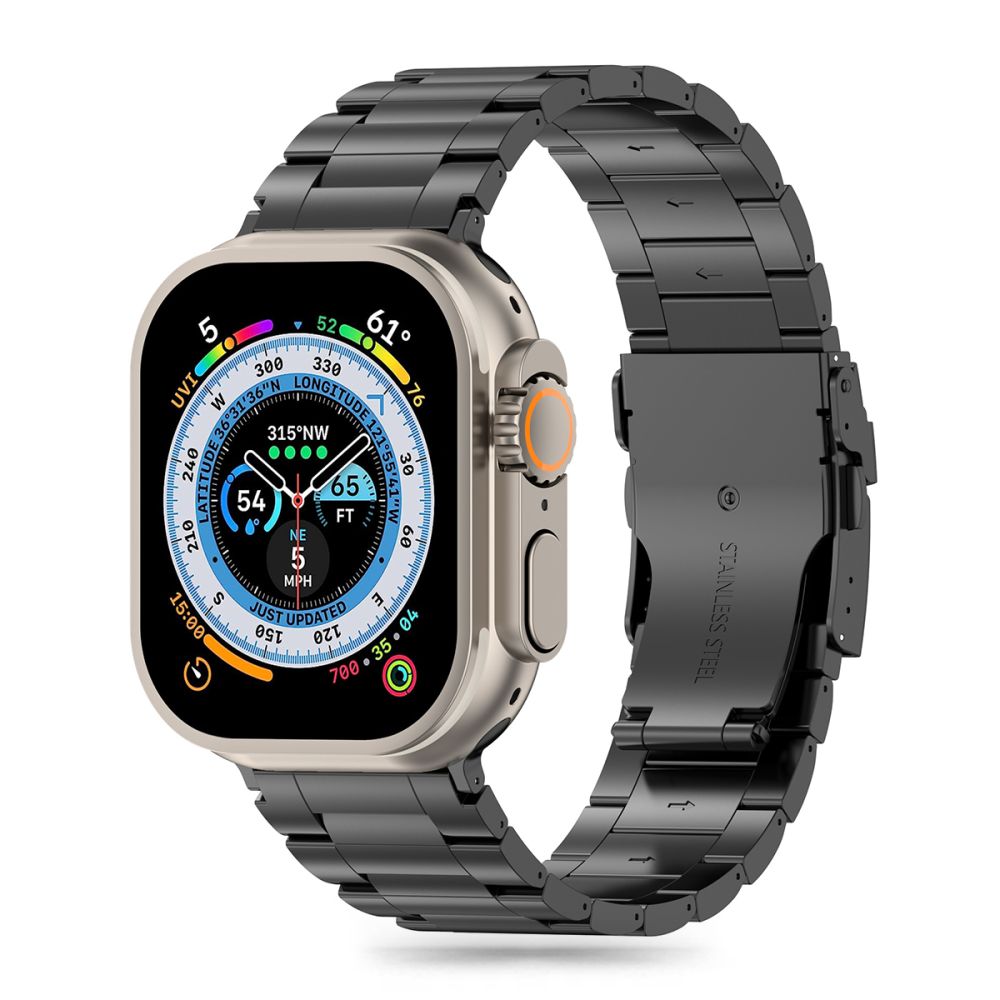 REMIENOK TECH-PROTECT STAINLESS PRO APPLE WATCH 4 / 5 / 6 / 7 / 8 / 9 / SE / ULTRA 1 / 2 (42 / 44 / 45 / 49 MM) BLACK