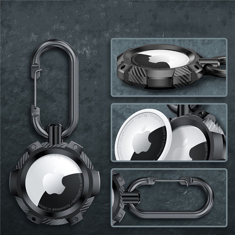  TECH-PROTECT TPUCARBON APPLE AIRTAG CRNA