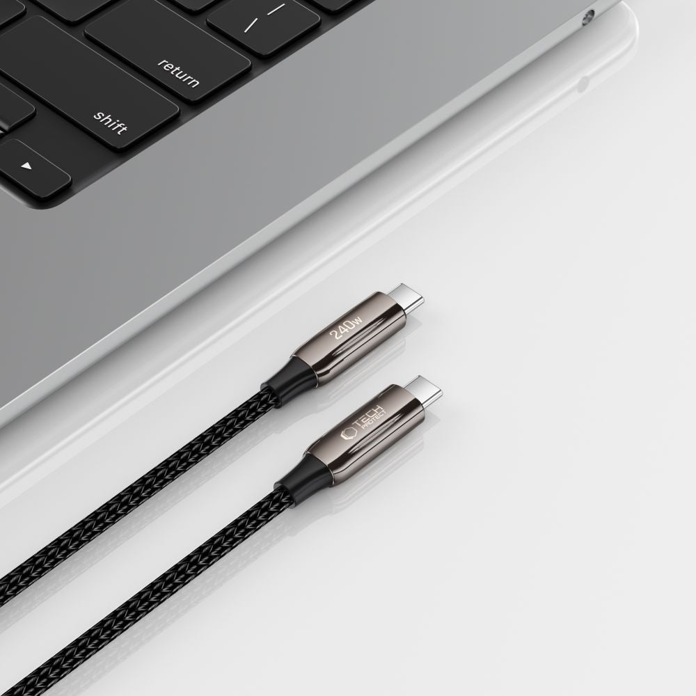 TECH-PROTECT UB10T ULTRABOOST TYPE-C CABLE PD240W/QC4.0 200CM BLACK