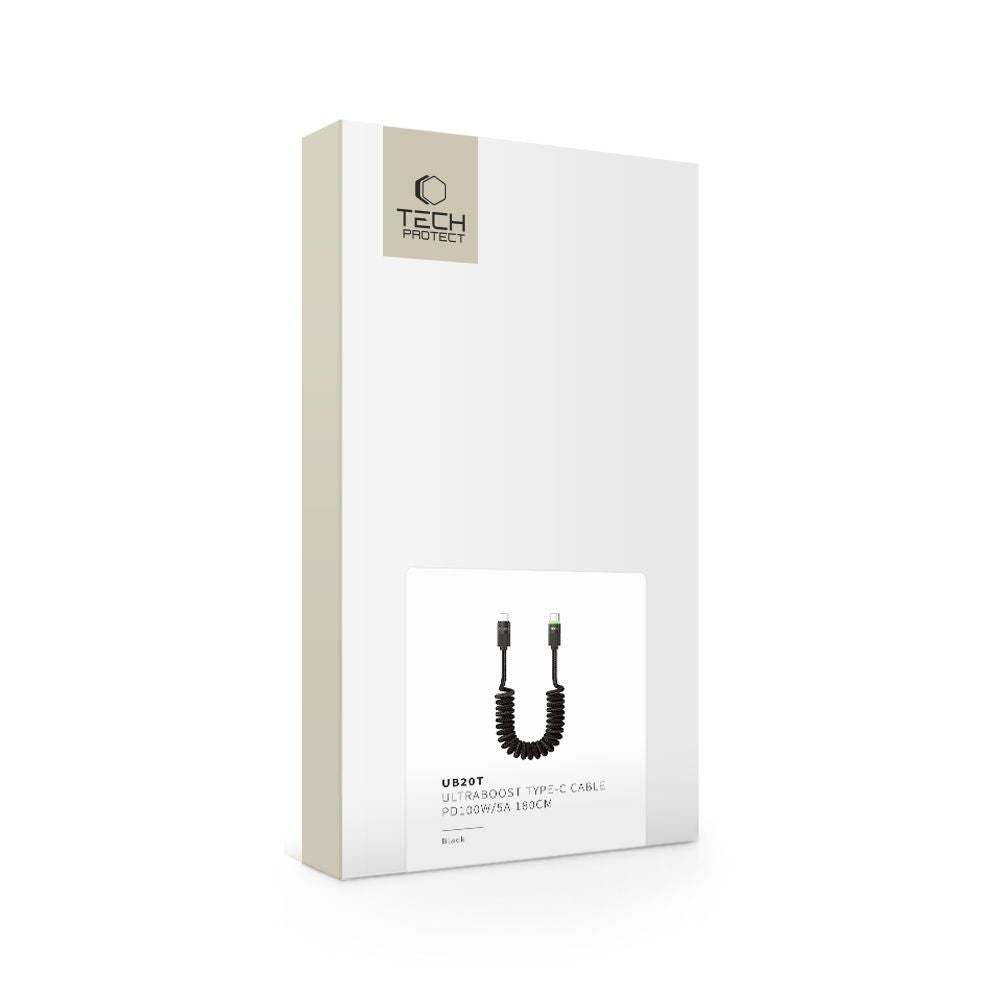 TECH-PROTECT UB20T ULTRABOOST TYPE-C KABEL PD100W/5A 180CM CRNA 