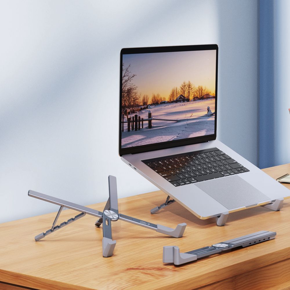 UNIVERZÁLNY STOJAN NA MACBOOK TECH-PROTECT ULS300 UNIVERSAL LAPTOP STAND GREY