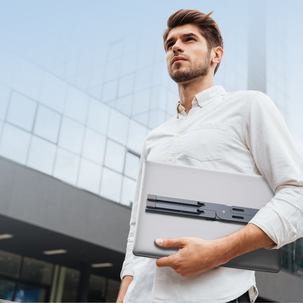 UNIVERZÁLNY STOJAN NA MACBOOK TECH-PROTECT ULS300 UNIVERSAL LAPTOP STAND GREY