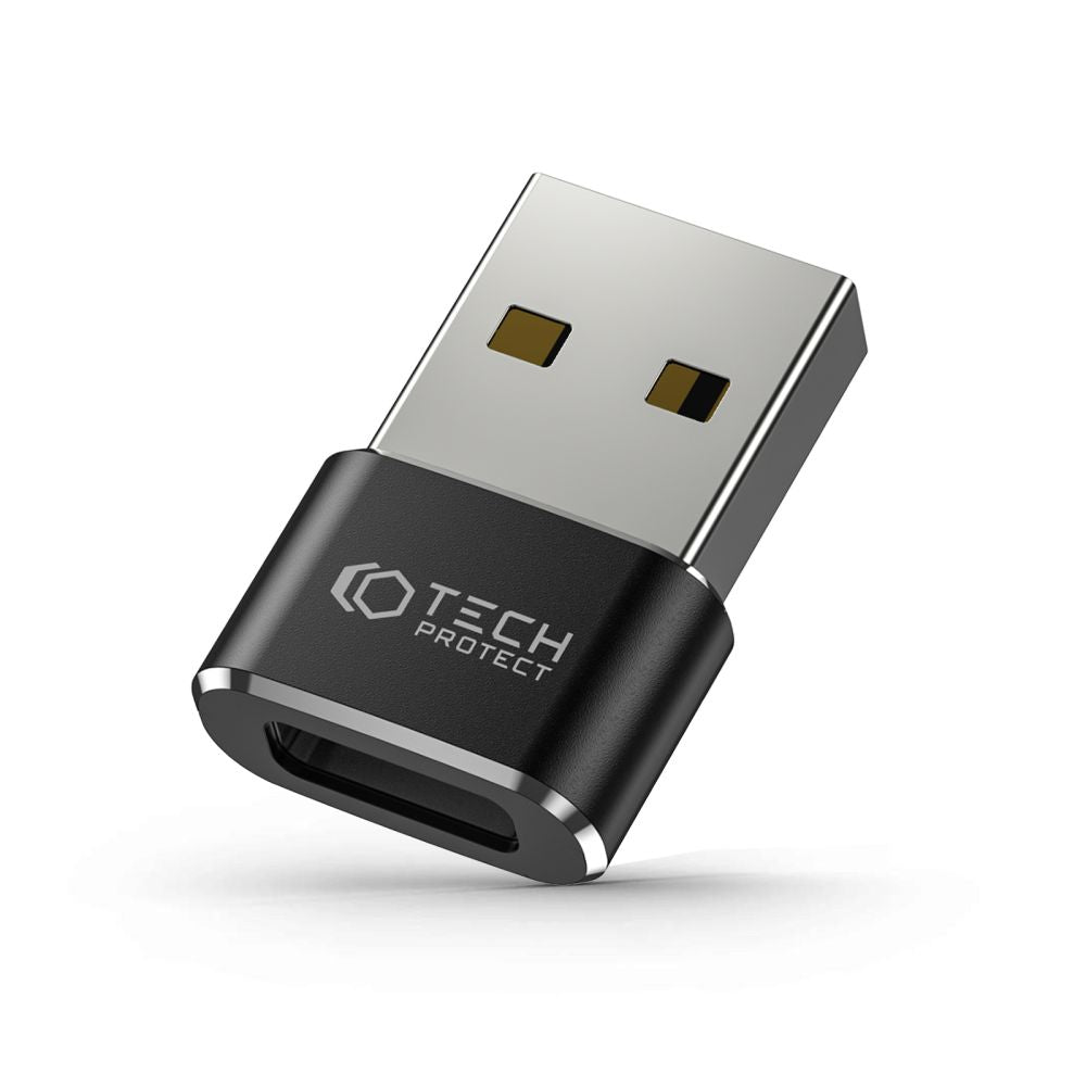 ADAPTÉR  TECH-PROTECT ULTRABOOST ADAPTER USB TO TYPE-C BLACK