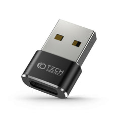 ADAPTÉR  TECH-PROTECT ULTRABOOST ADAPTER USB TO TYPE-C BLACK