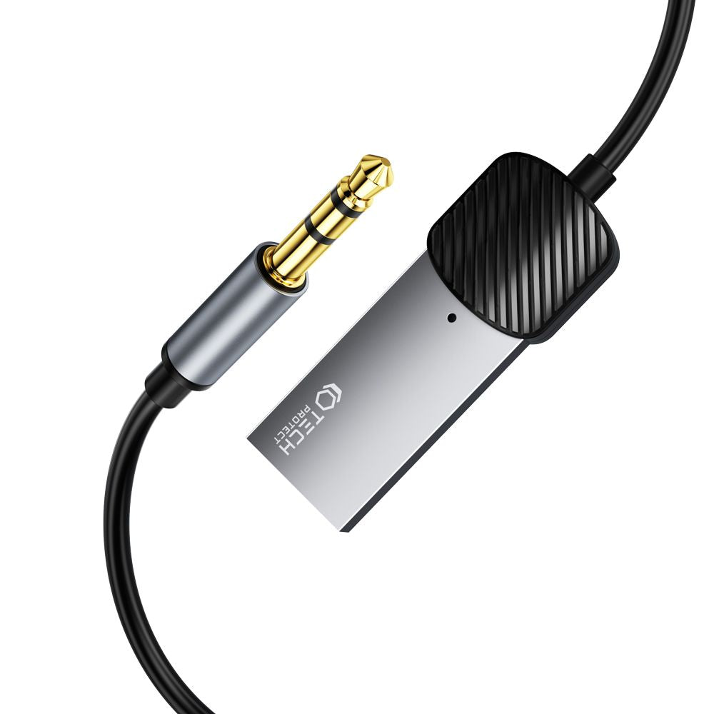 ADAPTÉR TECH-PROTECT ULTRABOOST BLUETOOTH AUX AUDIO ADAPTER CABLE GREY