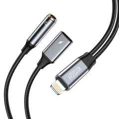 KABEL TECH-PROTECT ULTRABOOST  ADAPTER LIGHTNING NA MINI JACK 3.5MM &amp; LIGHTNING CRNA