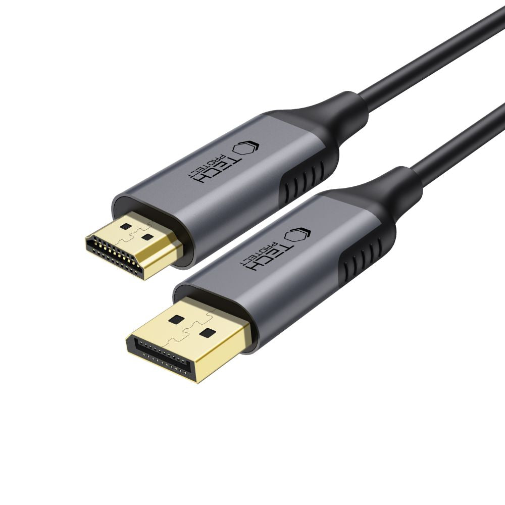 TECH-PROTECT ULTRABOOST KABEL DISPLAYPORT DO HDMI 2.0 4K 60HZ 200CM CRNA