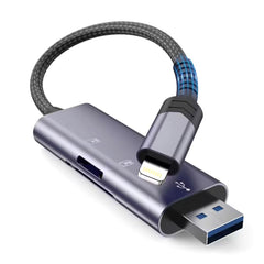 ČITAČKA PAMÄŤOVÝCH KARIET TECH-PROTECT ULTRABOOST CARD READER SD & MICRO SD LIGHTNING & USB GREY