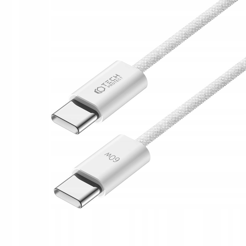 KÁBEL TECH-PROTECT ULTRABOOST CLASSIC TYPE-C CABLE PD60W/3A 200CM WHITE