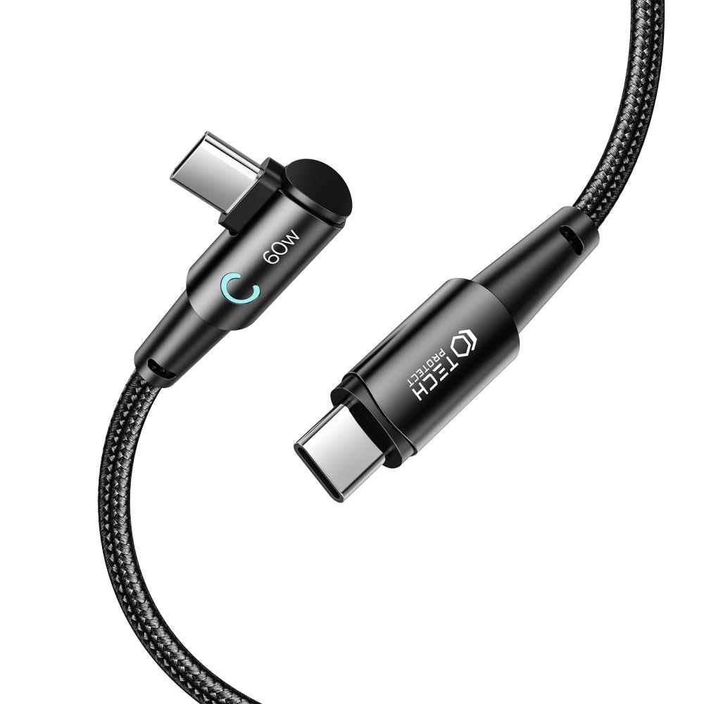 KABEL TECH-PROTECT ULTRABOOST ”L” TYPE-C  60W/6A 200CM SIVA