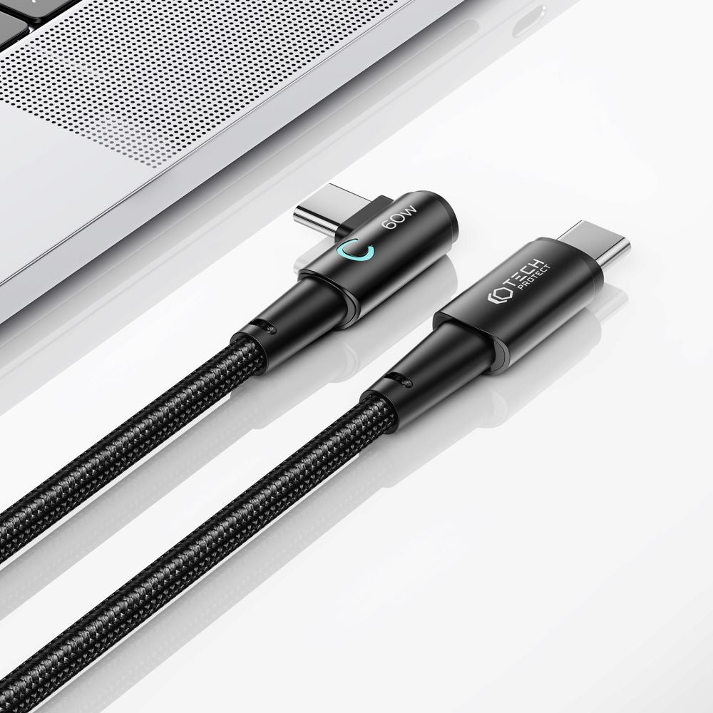 KABEL TECH-PROTECT ULTRABOOST ”L” TYPE-C  60W/6A 200CM SIVA