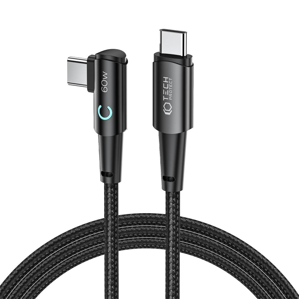 KABEL TECH-PROTECT ULTRABOOST ”L” TYPE-C  60W/6A 200CM SIVA