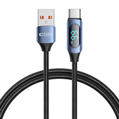 TECH-PROTECT ULTRABOOST LED TYPE-C KABEL 66W/6A 100CM PLAVI