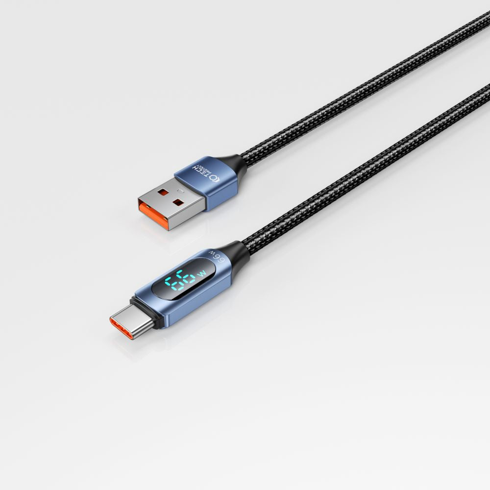TECH-PROTECT ULTRABOOST LED TYPE-C KABEL 66W/6A 200CM PLAVI