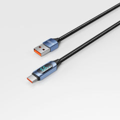 TECH-PROTECT ULTRABOOST LED TYPE-C KABEL 66W/6A 200CM PLAVI